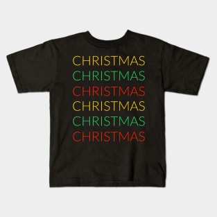 Christmas Christmas Christmas colors Kids T-Shirt